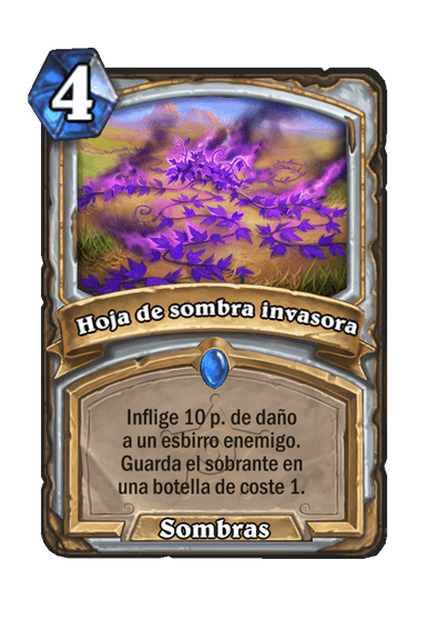 Hoja de sombra invasora