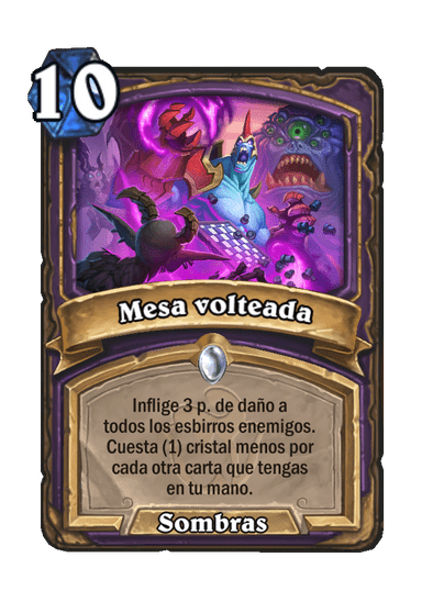 Mesa volteada