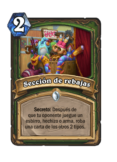 Sección de rebajas