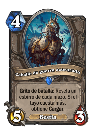 Caballo de guerra acorazado