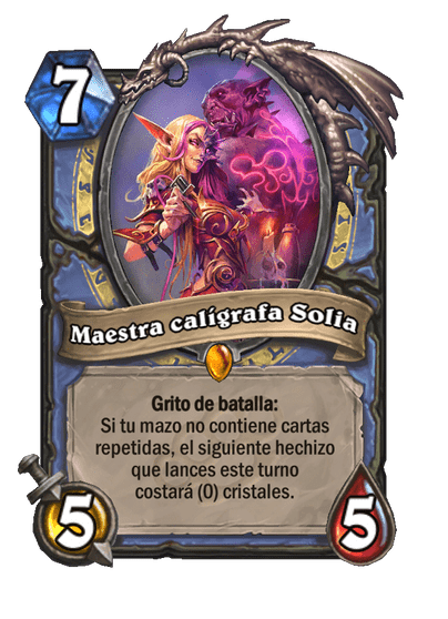 Maestra calígrafa Solia