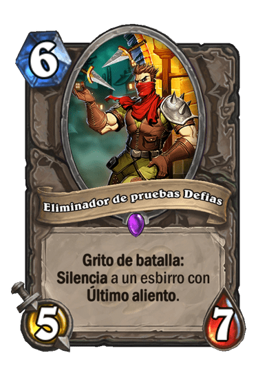 Eliminador de pruebas Defias