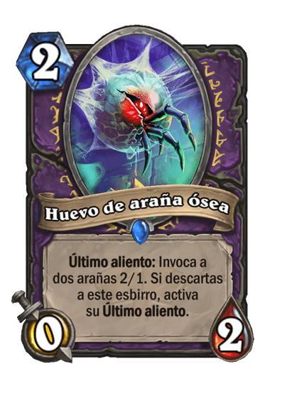 Huevo de araña ósea