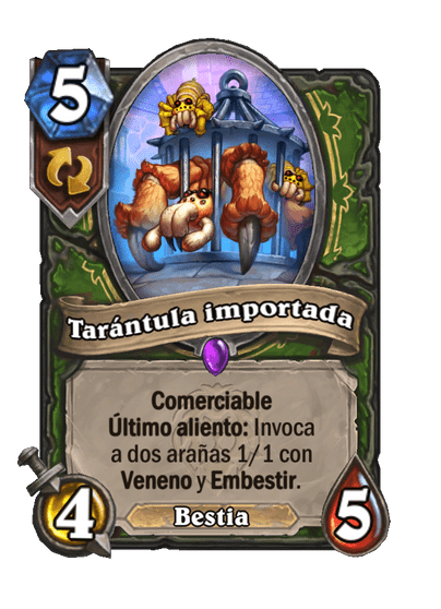 Tarántula importada