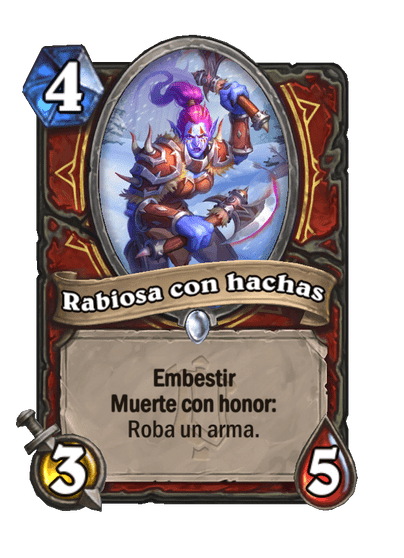 Rabiosa con hachas