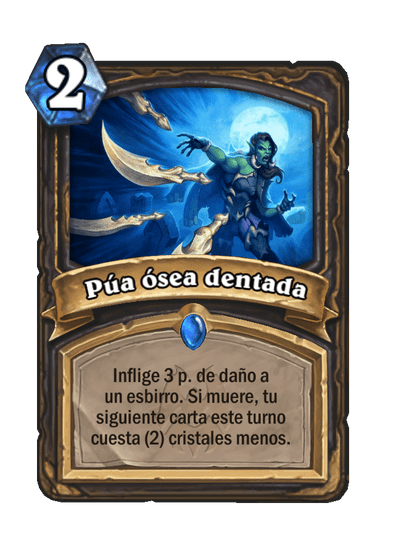 Púa ósea dentada