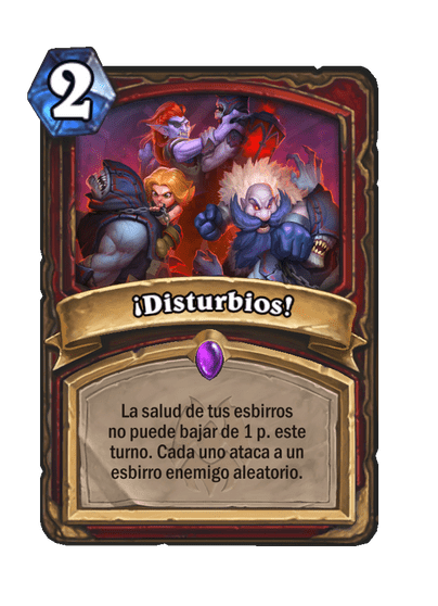 ¡Disturbios!